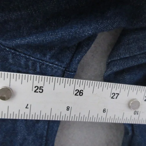 Quacker Factory Denim Shirt 1X Dog Fido Embroidered Novelty Teacher Granny VTG - Picture 12 of 15